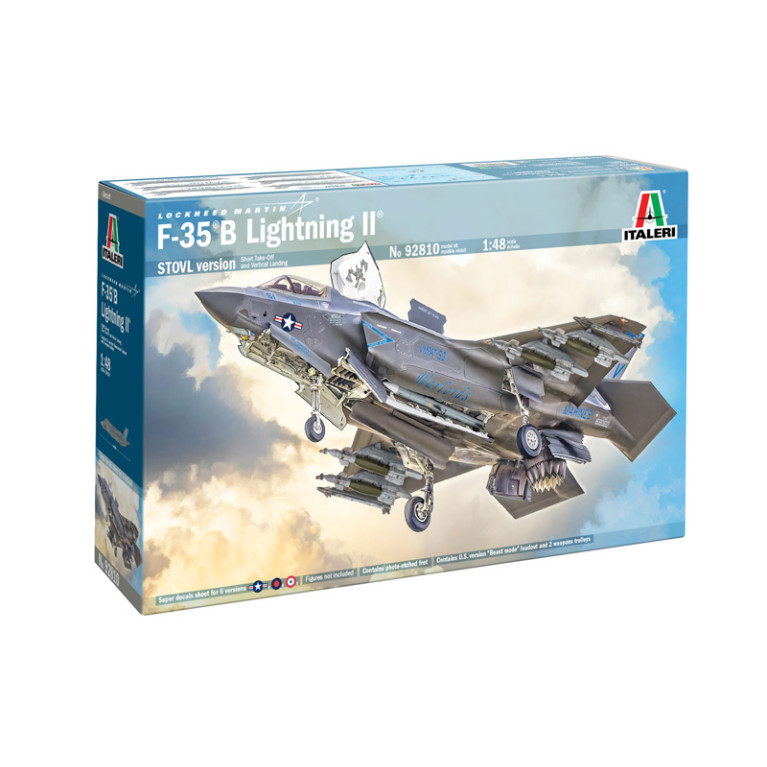 Avion F-35 B Lightning II 6 versions - ITALERI 92810