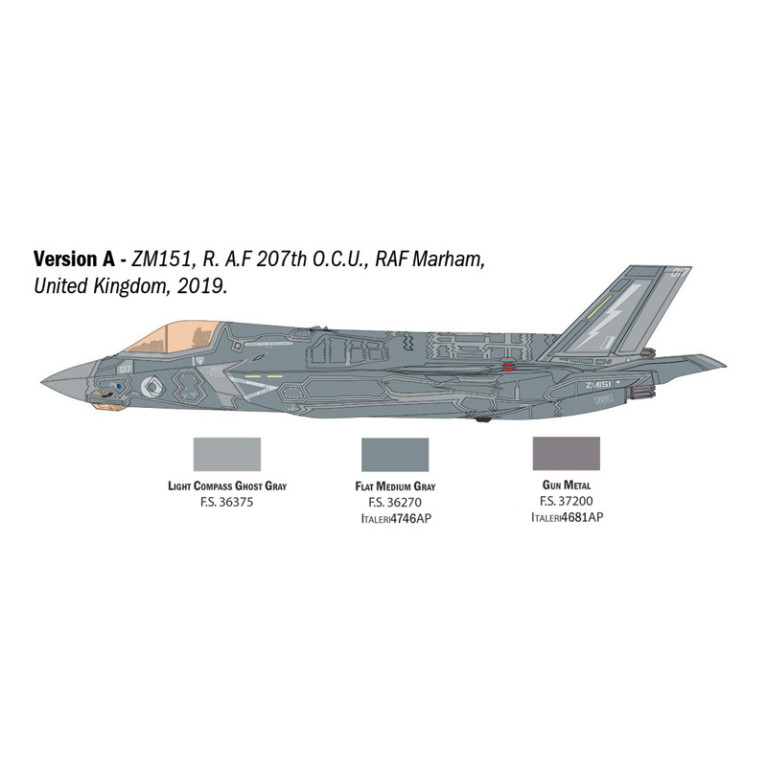 Avion F-35 B Lightning II 6 versions - ITALERI 92810