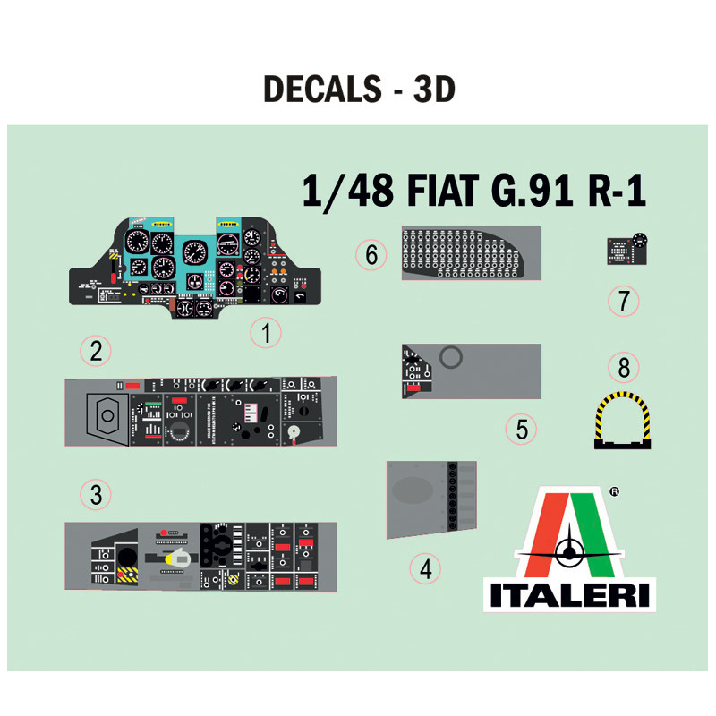 Avion FIAT G.91 R 6 versions - ITALERI 92645