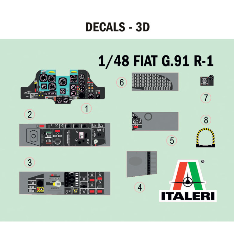 Avion FIAT G.91 R 6 versions - ITALERI 92645
