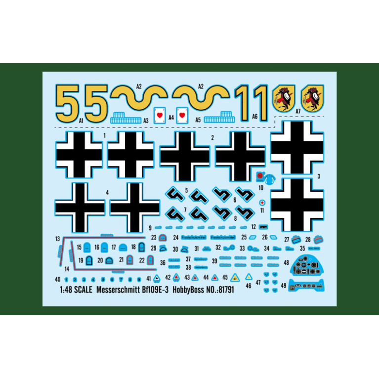 Chasseur allemand Messerschmitt bf109E-3 - HOBBY BOSS 81791
