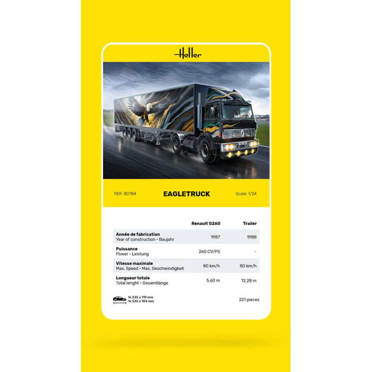 Renault G260 Eagle Truck - HELLER 80784 - 1/24