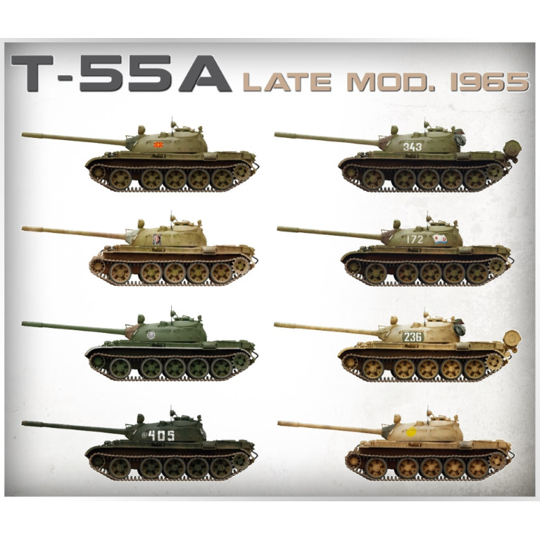Char T-55A dernier modèle (1965) 8 versions - MiniArt 37023