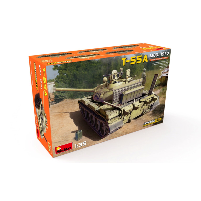 Char T-55A modèle 1970 (kit intérieur) 5 versions - MiniArt 37094