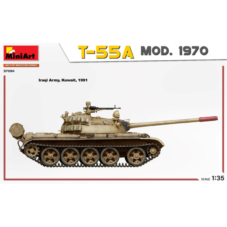 Char T-55A modèle 1970 (kit intérieur) 5 versions - MiniArt 37094