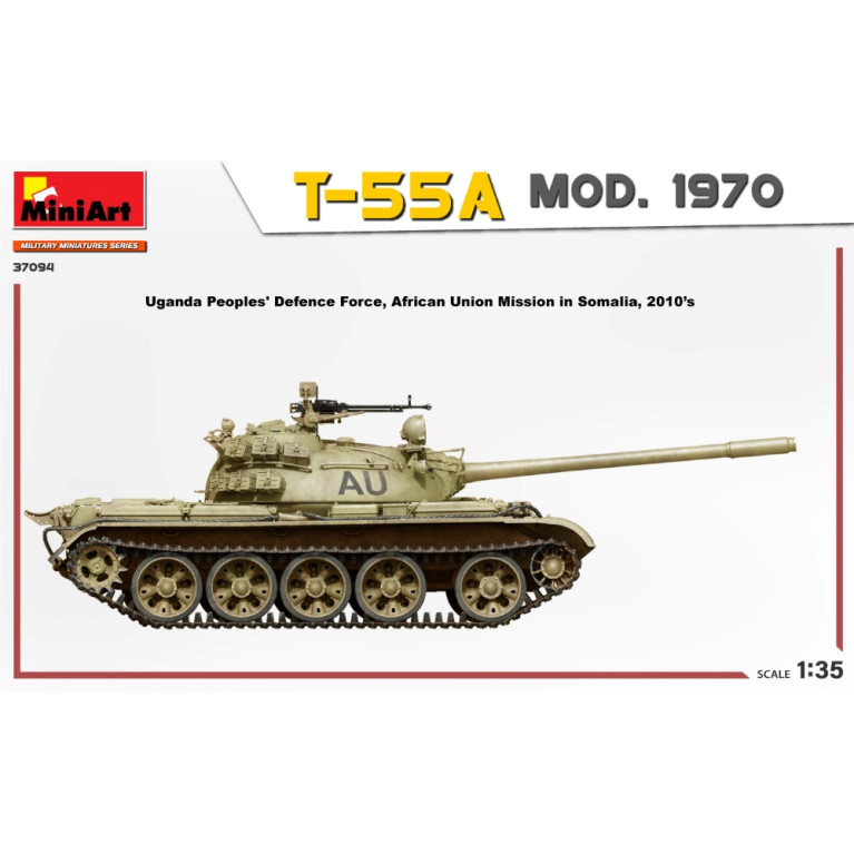 Char T-55A modèle 1970 (kit intérieur) 5 versions - MiniArt 37094