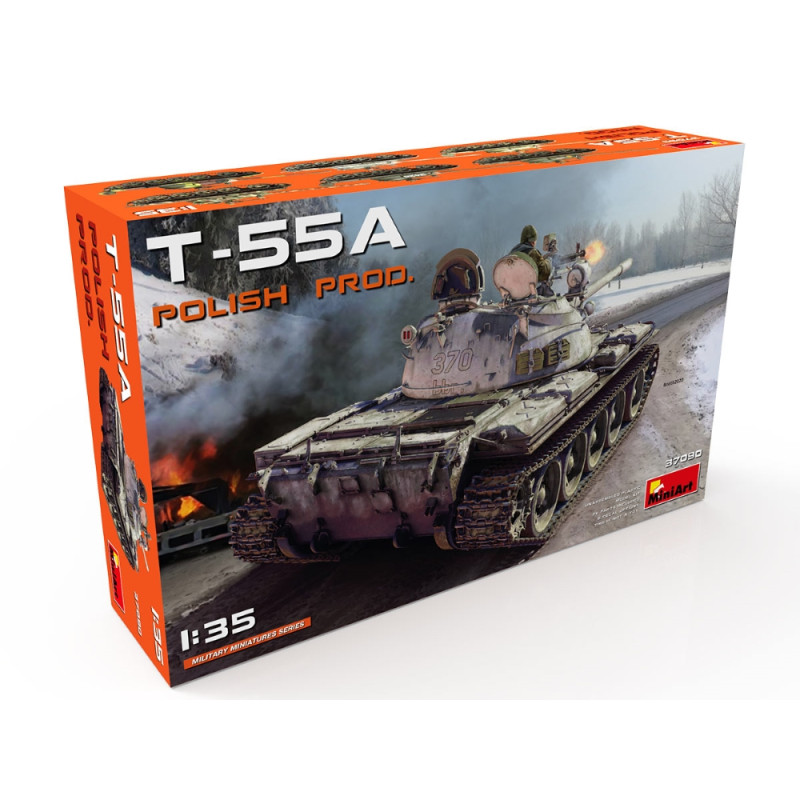 Char T-55A production polonaise 6 versions - MiniArt 37090