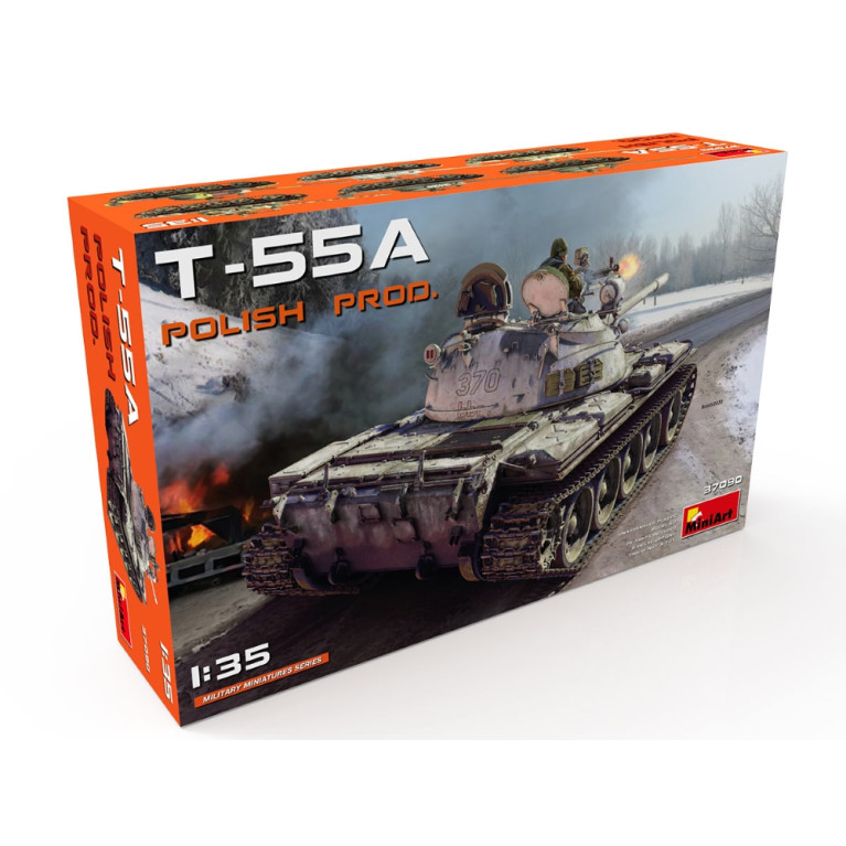 Char T-55A production polonaise 6 versions - MiniArt 37090
