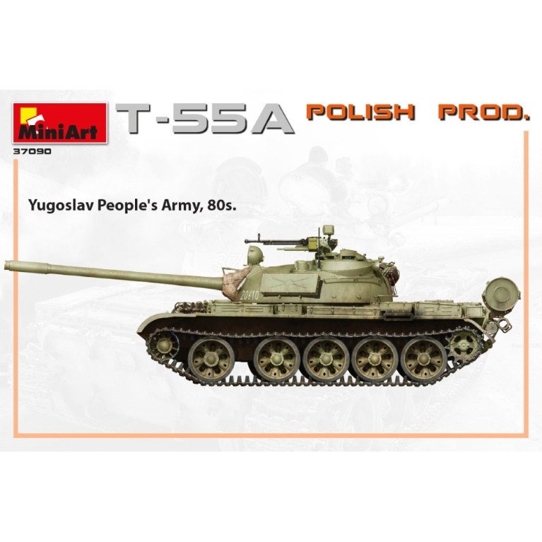 Char T-55A production polonaise 6 versions - MiniArt 37090