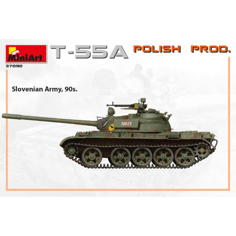 Char T-55A production polonaise 6 versions - MiniArt 37090