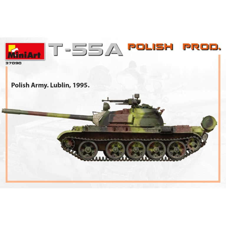 Char T-55A production polonaise 6 versions - MiniArt 37090