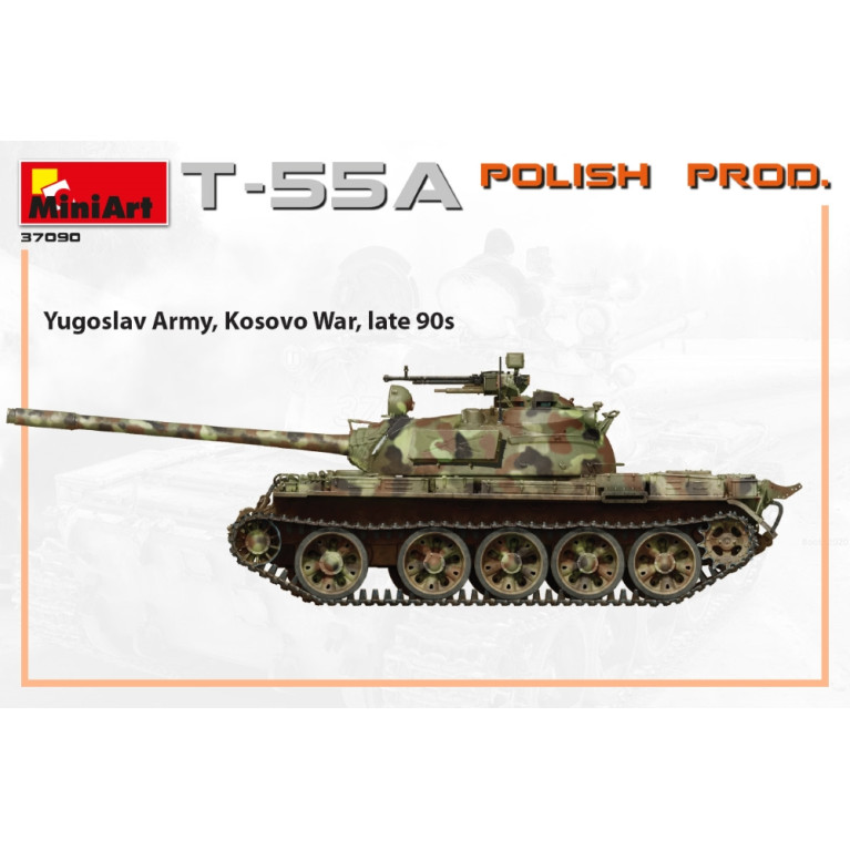 Char T-55A production polonaise 6 versions - MiniArt 37090