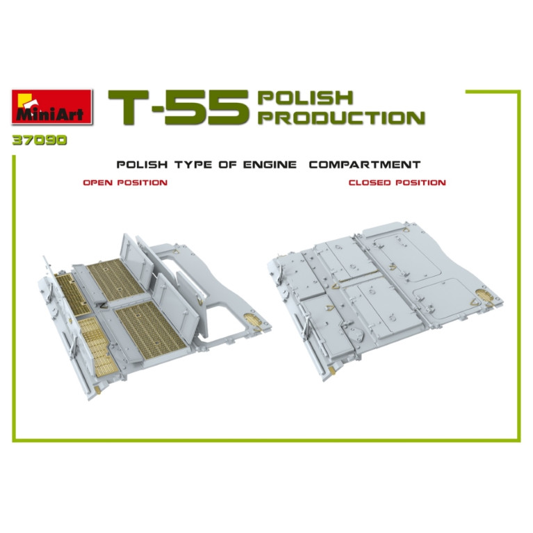 Char T-55A production polonaise 6 versions - MiniArt 37090