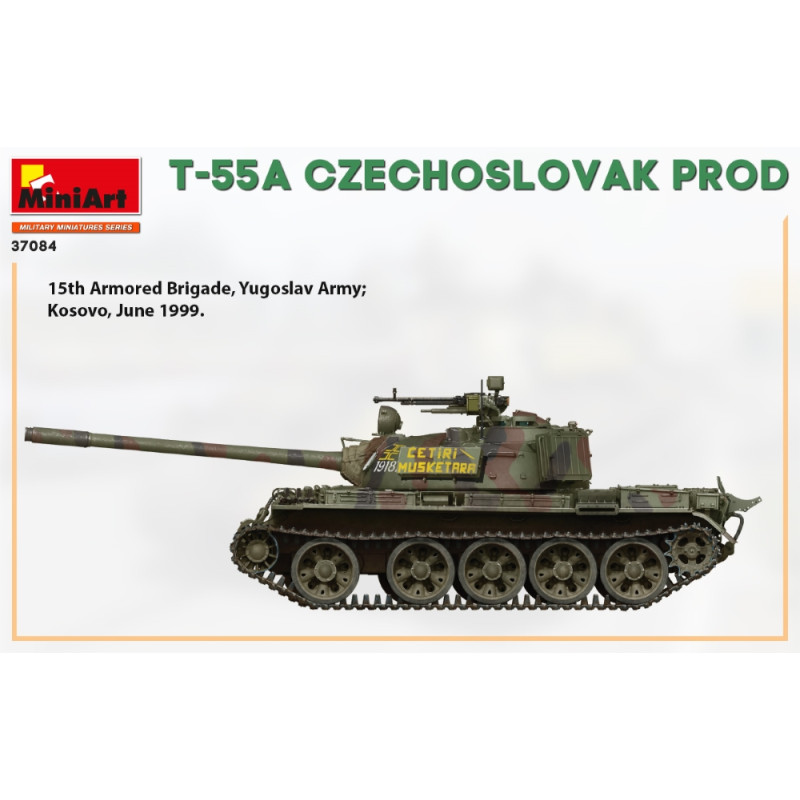 Char T-55 A production Tchécoslovaque 4 versions - MiniArt 37084