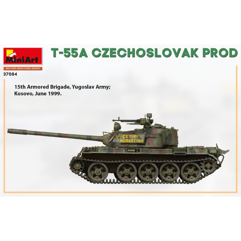 Char T-55 A production Tchécoslovaque 4 versions - MiniArt 37084