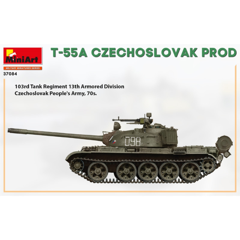 Char T-55 A production Tchécoslovaque 4 versions - MiniArt 37084