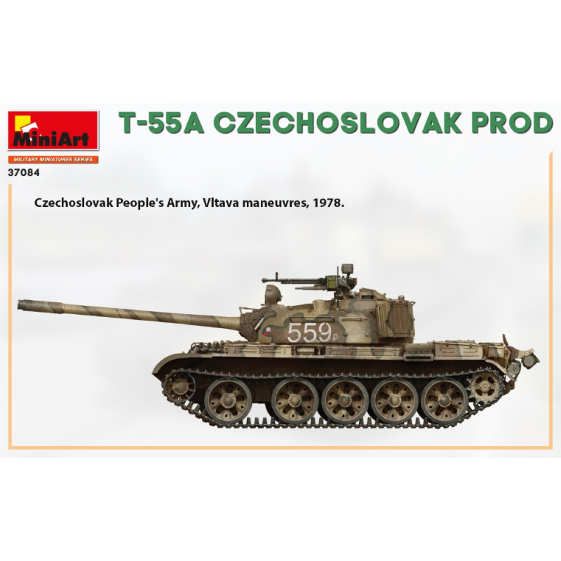 Char T-55 A production Tchécoslovaque 4 versions - MiniArt 37084