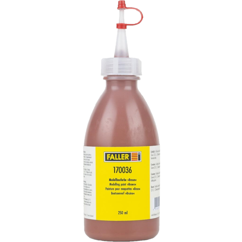 Peinture pour maquettes Brun, 250 ml - FALLER 170036