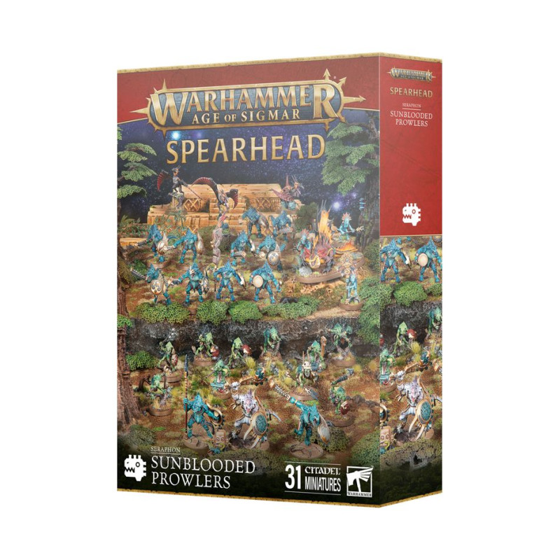 Warhammer AGE OF SIGMAR Spearhead: Seraphon - Sunblooded Prowlers - WARHAMMER 70-882
