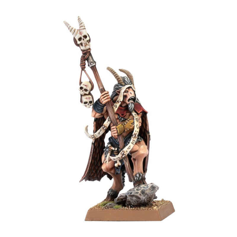 Warhammer The Old World - Wood Elf Realms, Beastman Shaman  - WARHAMMER 08-111