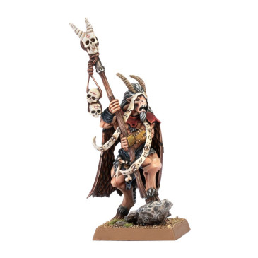 Warhammer The Old World - Wood Elf Realms, Beastman Shaman  - WARHAMMER 08-111