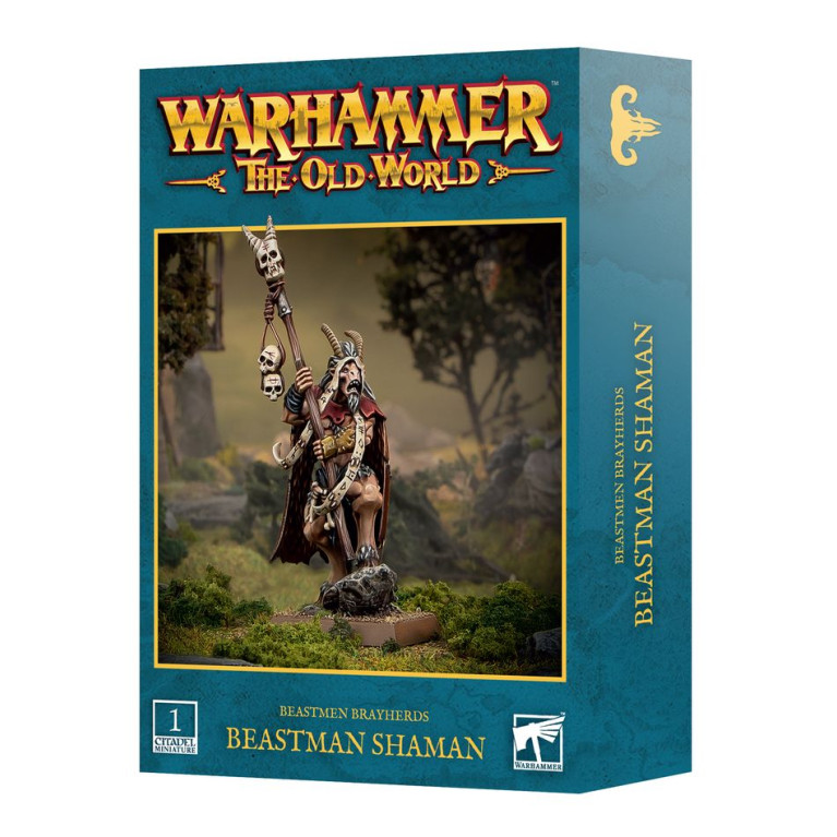 Warhammer The Old World - Wood Elf Realms, Beastman Shaman  - WARHAMMER 08-111