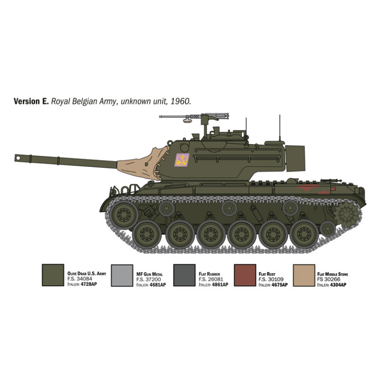 Char M47 PATTON 6 versions - ITALERI 6763 - 1/35