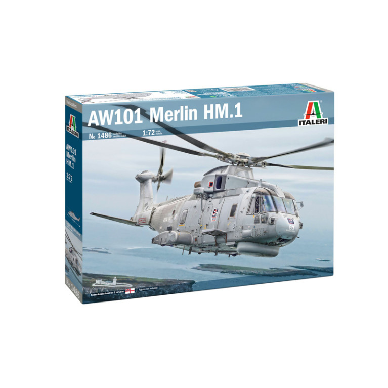 AW101 Merlin HM.1, 3 versions - ITALERI 1486 - 1/72