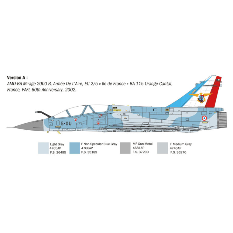Mirage 2000 B/D 4 versions - ITALERI 90023 - 1/72