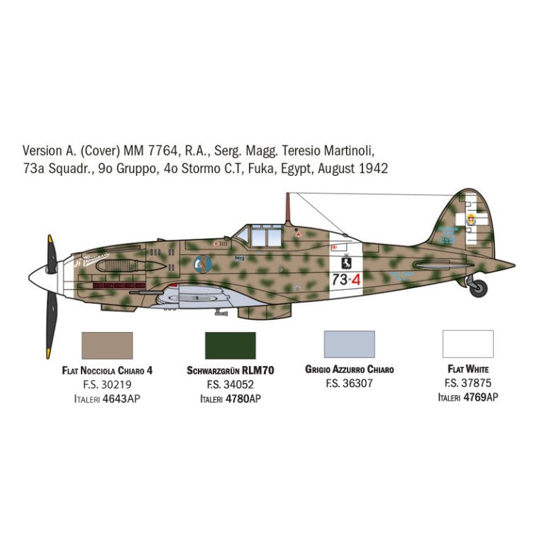 MC.202 Folgore Aces 5 versions - ITALERI 1481 - 1/72