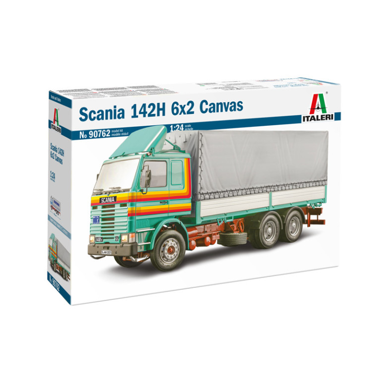 Scania 142H 6x2 toile, 2 versions - ITALERI 90762 - 1/24