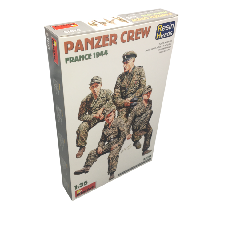 Équipage de panzer, France 1944, têtes en résine - MINIART 53015 - 1/35