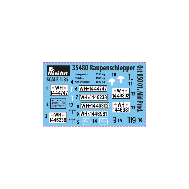 Raupenschlepper Ost (RSO/01) 4 versions - MiniArt 35480 - 1/35