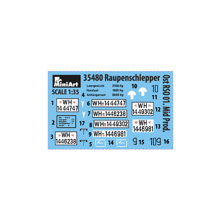 Raupenschlepper Ost (RSO/01) 4 versions - MiniArt 35480 - 1/35