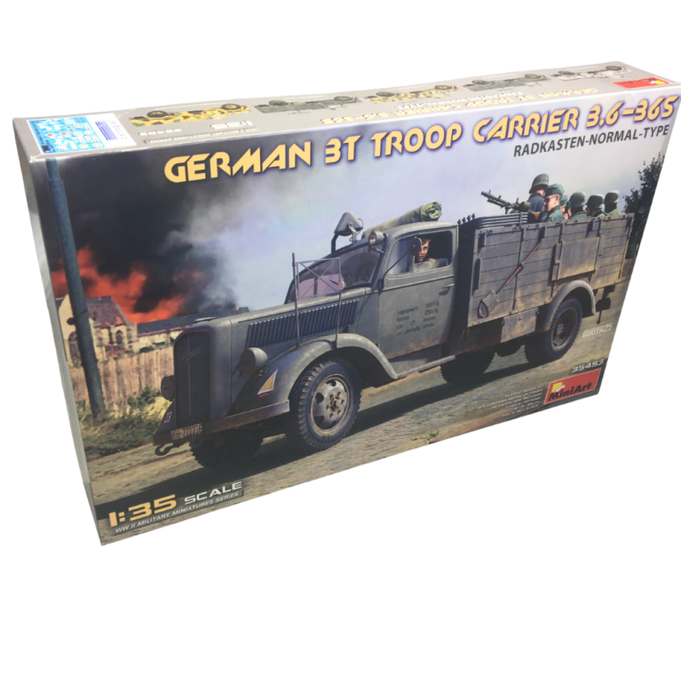 Transporteur de troupes allemand 3T 3,6-36S, Radkasten-type-normal 5 versions - MiniArt 35453 - 1/35