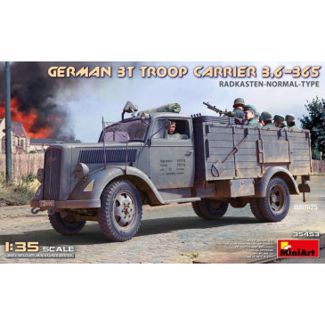 Transporteur de troupes allemand 3T 3,6-36S, Radkasten-type-normal 5 versions - MiniArt 35453 - 1/35