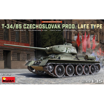 T-34-85, production tchécoslovaque, late prod 6 versions - MiniArt 37078 - 1/35