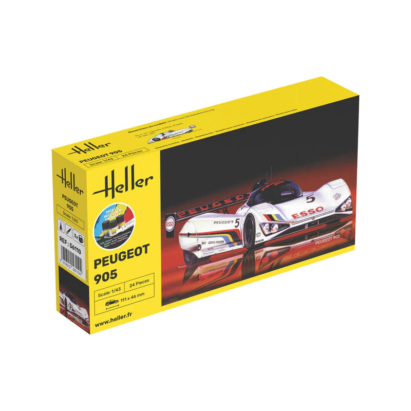 Kit de démarrage Peugeot 905 - HELLER 56110 - 1/43