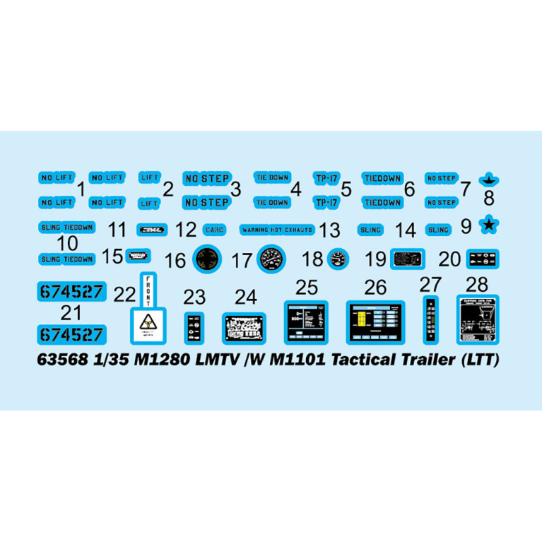 M1280 LMTV /W M1101 Remorque tactique - I LOVE Kit 63568 - 1/35