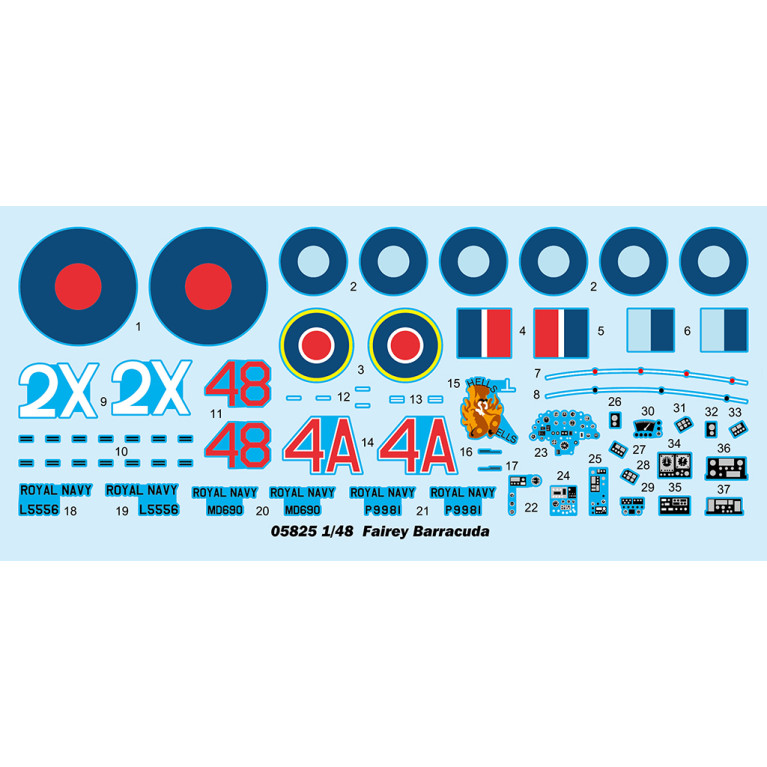 Fairey Barracuda 3 versions - TRUMPETER 05825 - 1/48