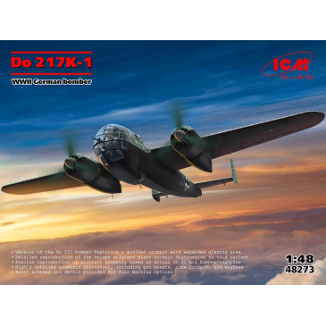 Bombardier allemand Do 217K-1 - ICM 48273 - 1/48