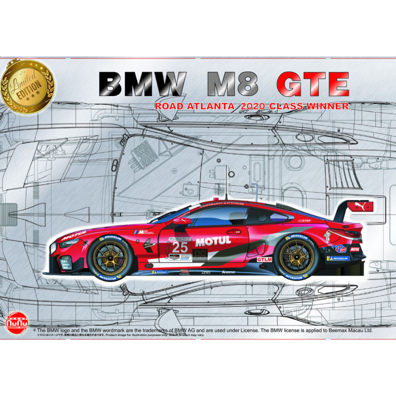 BMW M8 GTE, 2020 Road Atlanta class winner - NUNU PN24043 - 1/24