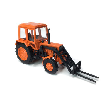 Belarus MTS82, chargeur frontal et fourches - BUSCH 51308 - HO 1/87