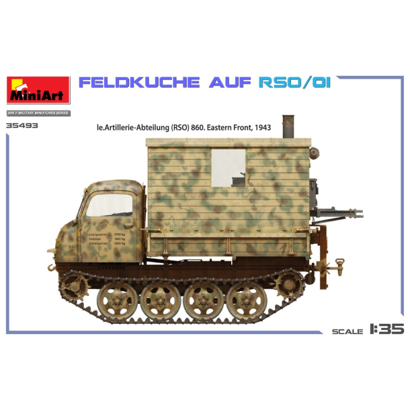 Feldküche Auf RSO/01, 4 versions - MiniArt 35493 - 1/35