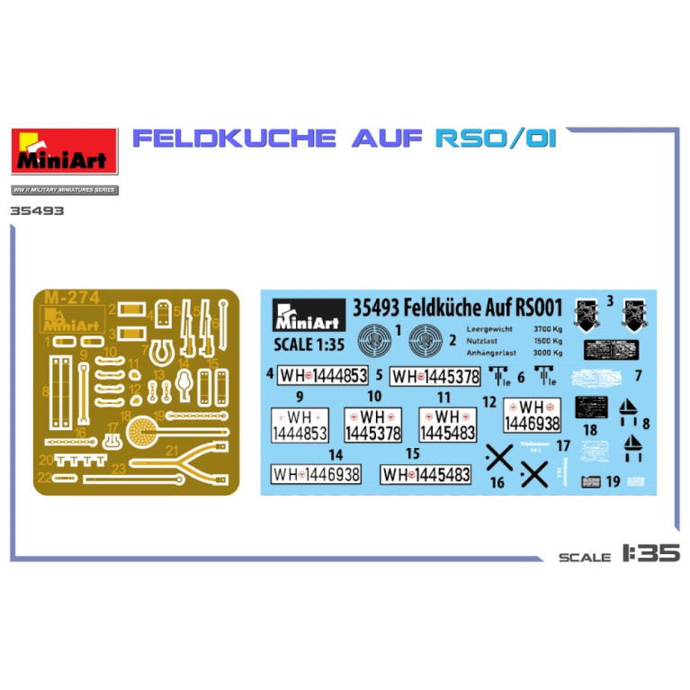 Feldküche Auf RSO/01, 4 versions - MiniArt 35493 - 1/35