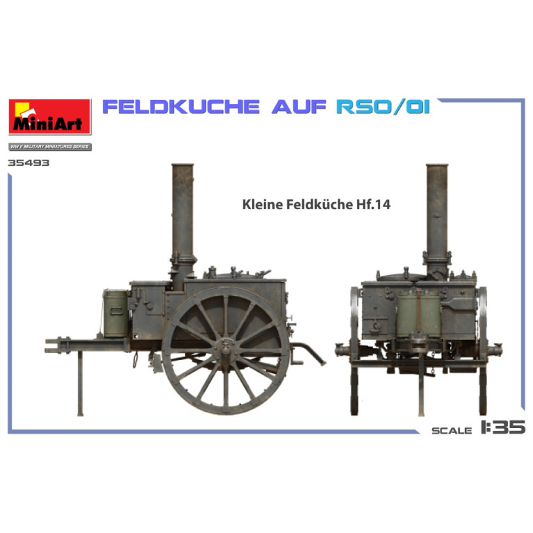 Feldküche Auf RSO/01, 4 versions - MiniArt 35493 - 1/35