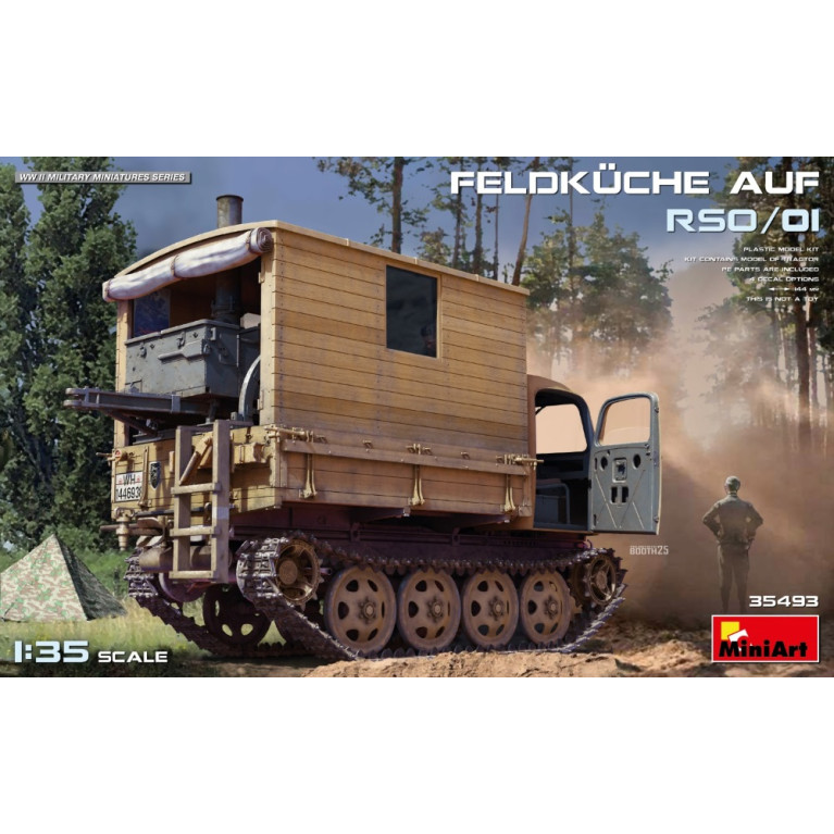 Feldküche Auf RSO/01, 4 versions - MiniArt 35493 - 1/35