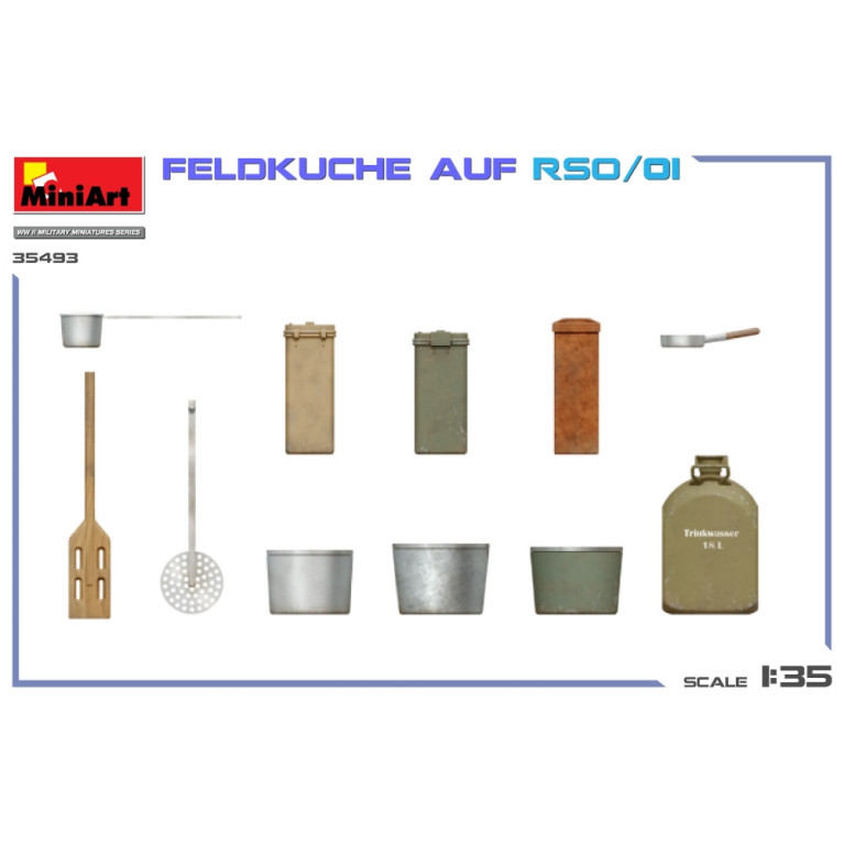 Feldküche Auf RSO/01, 4 versions - MiniArt 35493 - 1/35