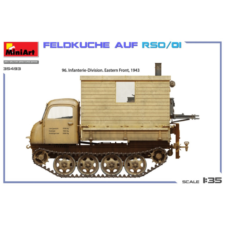 Feldküche Auf RSO/01, 4 versions - MiniArt 35493 - 1/35