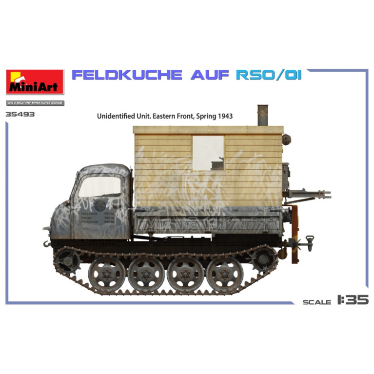 Feldküche Auf RSO/01, 4 versions - MiniArt 35493 - 1/35